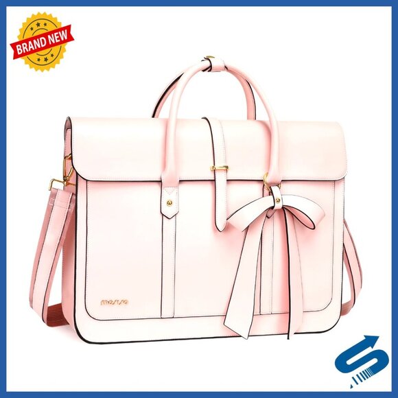 Handbags - PU Leather Laptop Messenger Bag Convertible Backpack Work Briefcase Travel